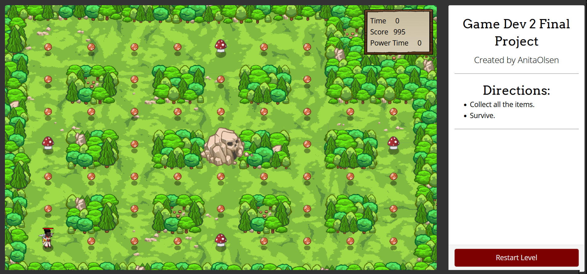 Game Dev 2 Level the game made by AnitaOlsen